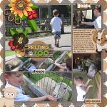 Layout by Rebecca using At The Petting Zoo by lliella designs