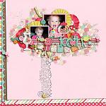 Digital scrapbooking layout by Aly using Yummy Scrummy kit by lliella designs