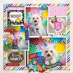 Layout by Krista using Birthday Puppy by lliella designs