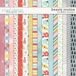 Beauty Routine Papers by lliella designs