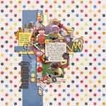 Digital scrapbooking layout by Lizzy using Handy Helpers kit by lliella designs