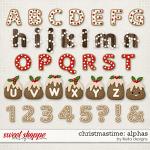 Christmastime Alphas by lliella designs