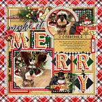 Layout by Krista using Merry Holidays Bundle by lliella designs