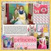 Layout by Lizzy, using Fairytale Princess kit by lliella designs