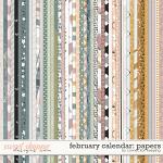 February Calendar Pattern Papers Preview by Connection Keeping