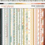 May Calendar  Pattern Papers Preview by Connection Keeping