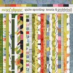 Quite Sporintg: Tennis and Pickleball Pattern Papers Preview by Connection Keeping