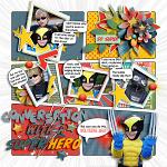 Super Duper Hero by Connection Keeping Digital Art Layout HeatherH
