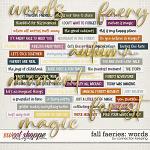 Fall Faeries Words Preview by Connection Keeping