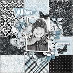 Black & White: January by Connection Keeping Digital Layout MrsAshbaugh
