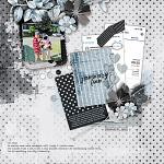 Black & White: January by Connection Keeping Digital Layout Nietis