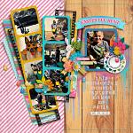 Brushes and Stamps for April by Connection Keeping layout Carrie1977