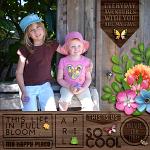 Brushes and Stamps for April by Connection Keeping layout Jacinda