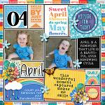 Brushes and Stamps for April by Connection Keeping layout EvelynD2