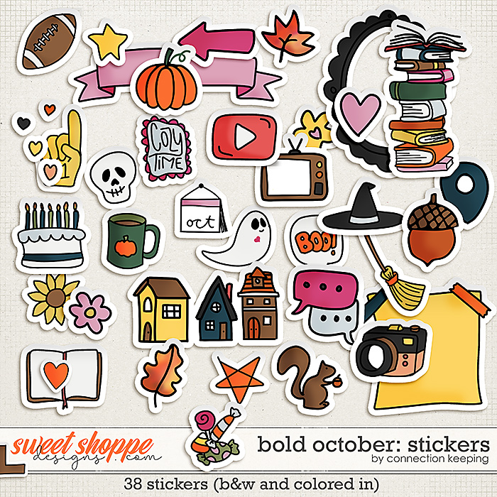 Bold October Stickers Preview by Connection Keeping Bold October Stickers Preview by Connection Keeping