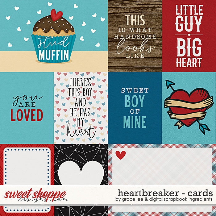 Heartbreaker: Cards by Digital Scrapbook Ingredients and Grace Lee 
