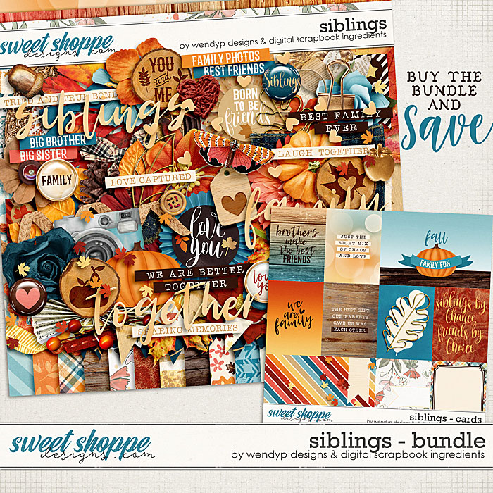 Siblings - Bundle by Digital Scrapbook Ingredients & WendyP Designs
