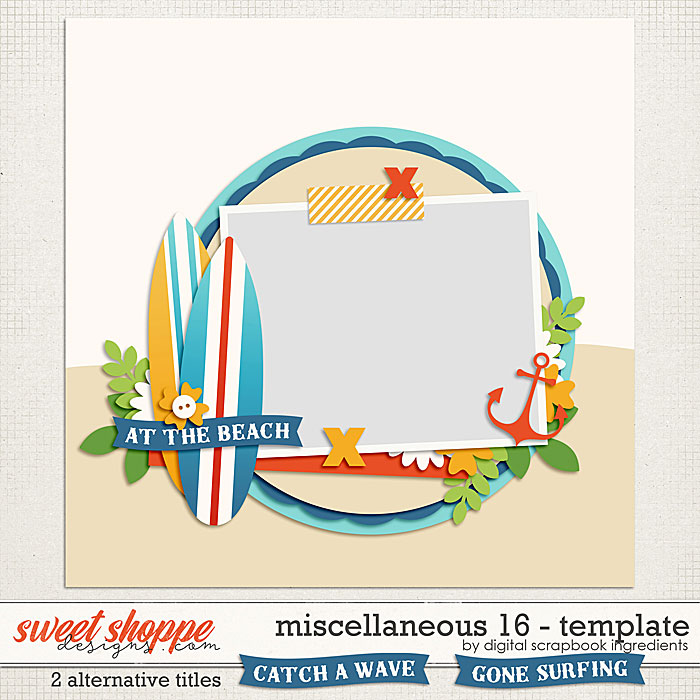 Miscellaneous 16 Template by Digital Scrapbook Ingredients