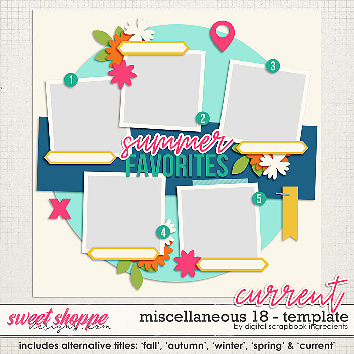 Miscellaneous 18 Template by Digital Scrapbook Ingredients