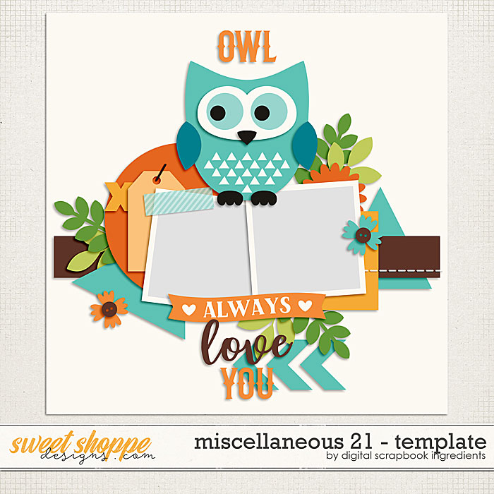 Miscellaneous 21 Template by Digital Scrapbook Ingredients