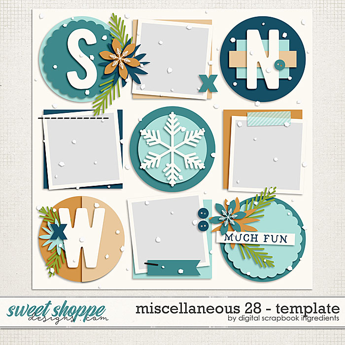 Miscellaneous 28 Template by Digital Scrapbook Ingredients