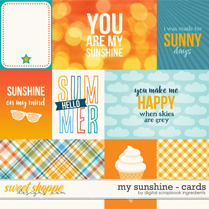 My Sunshine | Cards by Digital Scrapbook Ingredients My Sunshine | Cards by Digital Scrapbook Ingredients