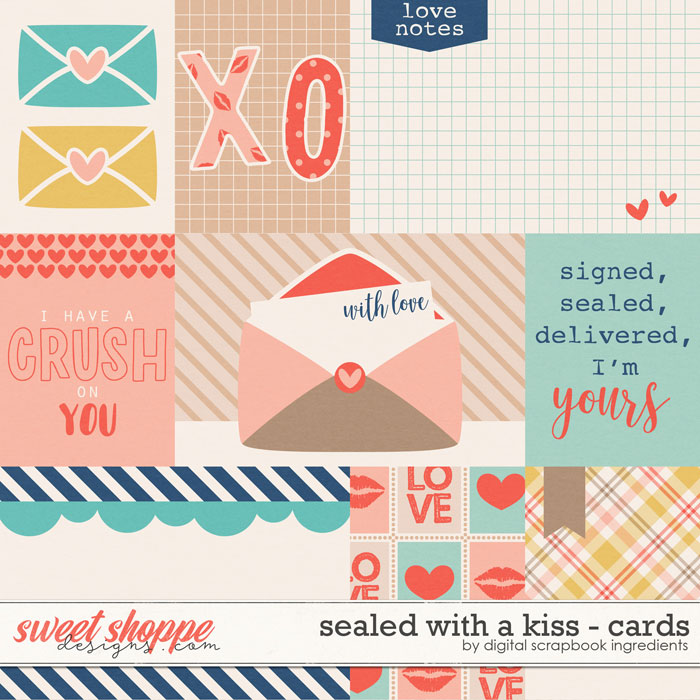 Sealed With A Kiss | Cards by Digital Scrapbook Ingredients Sealed With A Kiss | Cards by Digital Scrapbook Ingredients