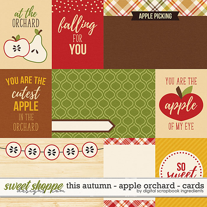 This Autumn - Apple Orchard | Cards by Digital Scrapbook Ingredients This Autumn - Apple Orchard | Cards by Digital Scrapbook Ingredients