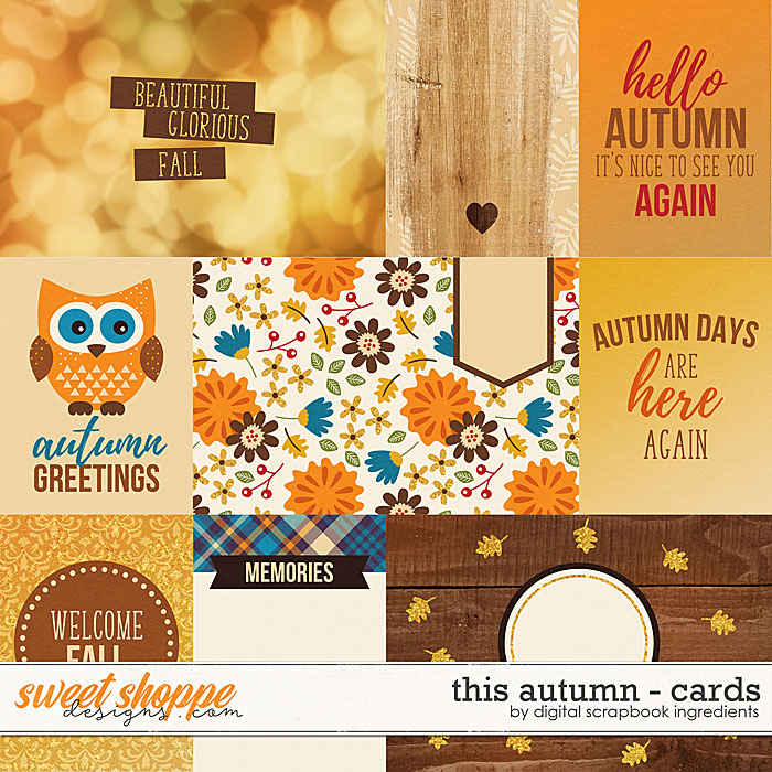 This Autumn | Cards by Digital Scrapbook Ingredients This Autumn | Cards by Digital Scrapbook Ingredients