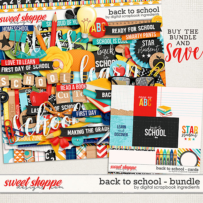 Back To School Bundle by Digital Scrapbook Ingredients