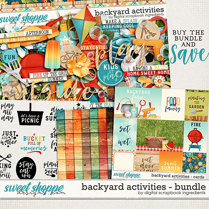 Backyard Activities Bundle by Digital Scrapbook Ingredients