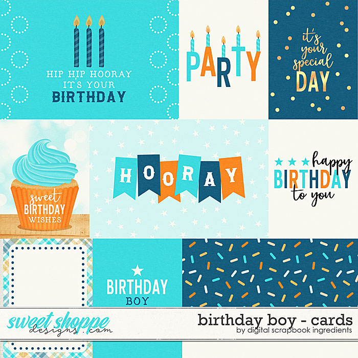 Birthday Boy | Cards by Digital Scrapbook Ingredients