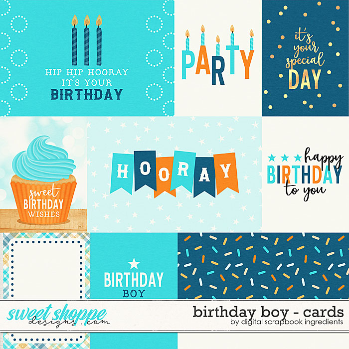 Birthday Boy | Cards by Digital Scrapbook Ingredients Birthday Boy | Cards by Digital Scrapbook Ingredients