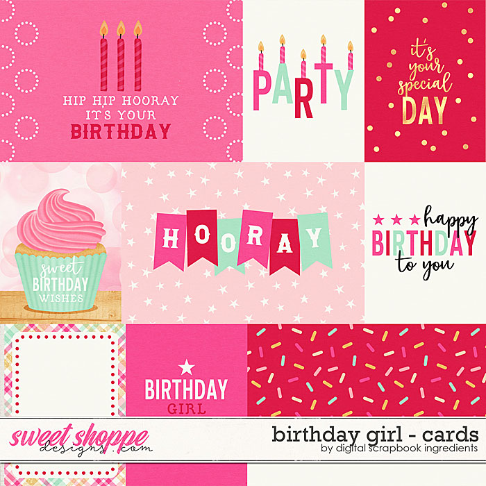 Birthday Girl | Cards by Digital Scrapbook Ingredients