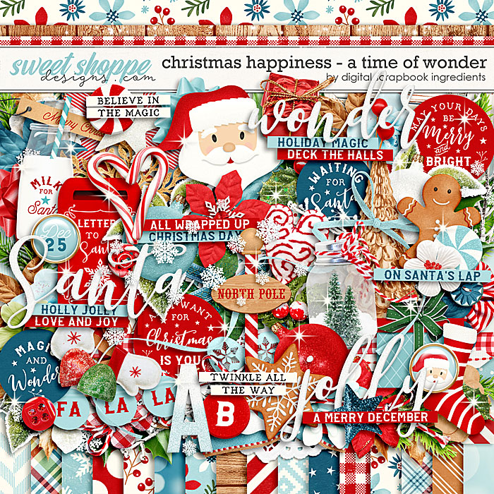 Christmas Happiness : A Time Of Wonder by Digital Scrapbook Ingredients