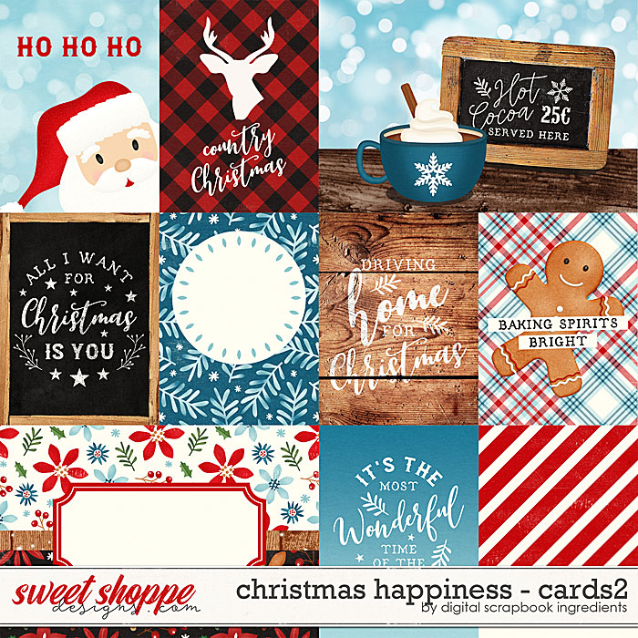 Christmas Happiness | Cards2 by Digital Scrapbook Ingredients