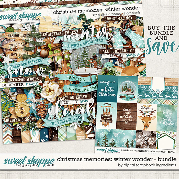 Christmas Memories: Winter Wonder Bundle by Digital Scrapbook Ingredients