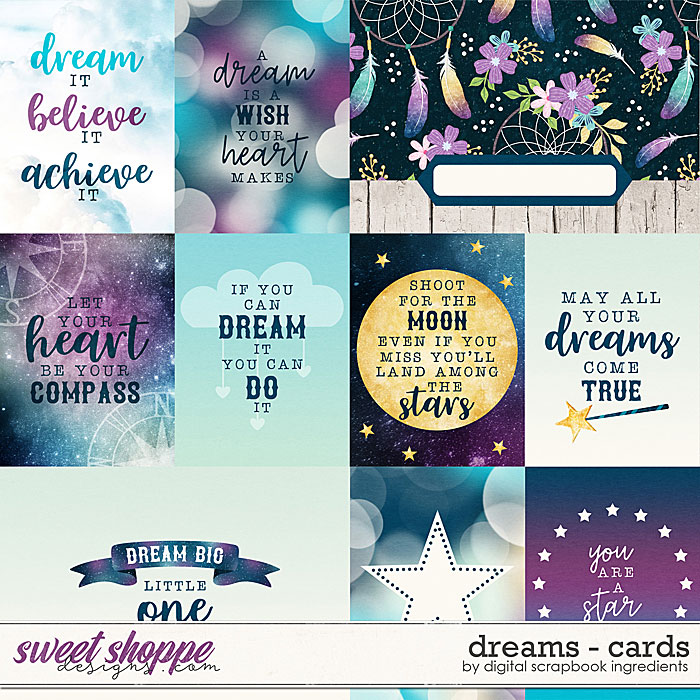 Dreams | Cards by Digital Scrapbook Ingredients