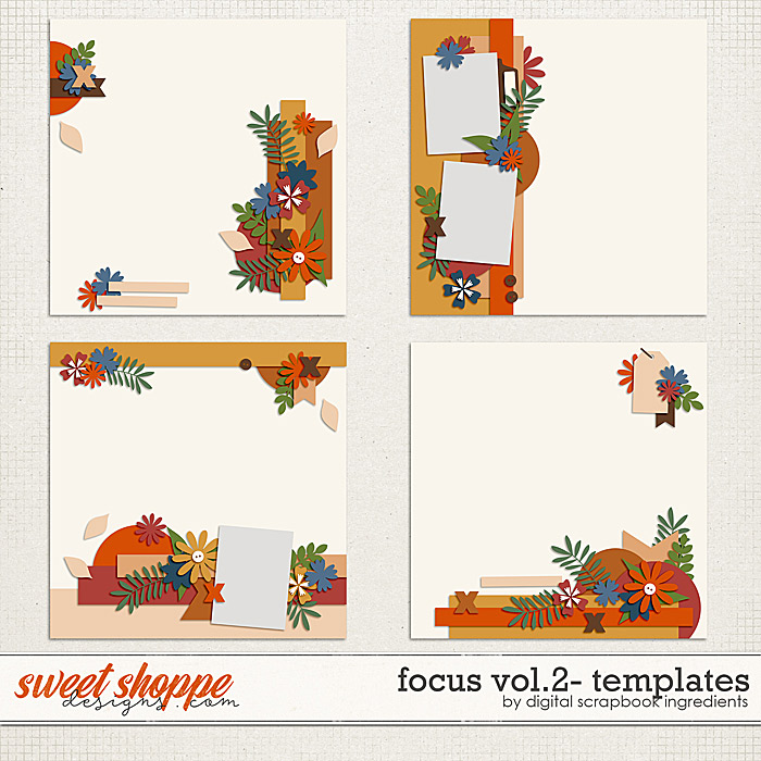Focus Templates Vol.2 by Digital Scrapbook Ingredients