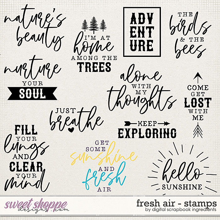 Fresh Air | Stamps by Digital Scrapbook Ingredients