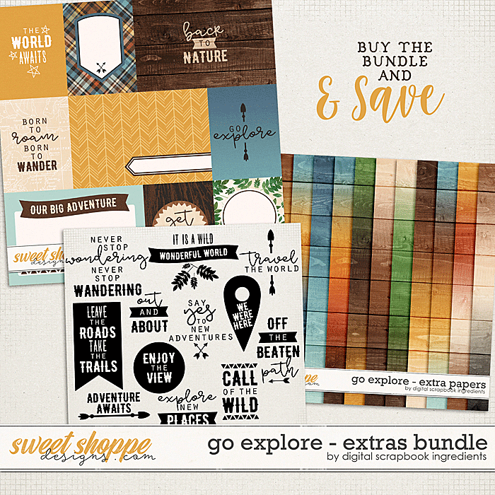 Go Explore | Extras Bundle by Digital Scrapbook Ingredients