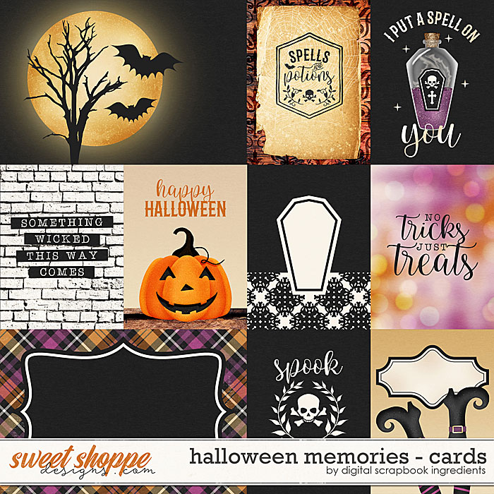 Halloween Memories | Cards by Digital Scrapbook Ingredients