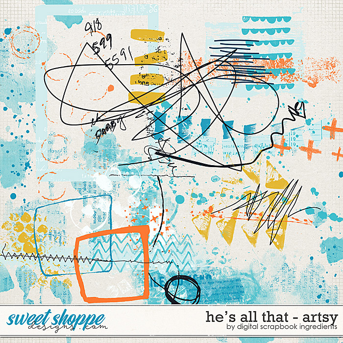 He's All That | Artsy by Digital Scrapbook Ingredients He's All That | Artsy by Digital Scrapbook Ingredients