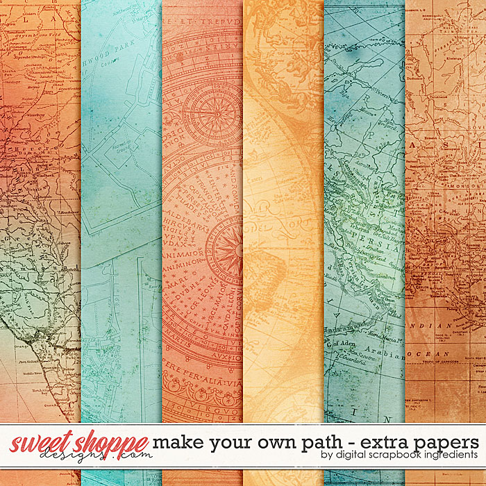 Make Your Own Path | Extra Papers by Digital Scrapbook Ingredients