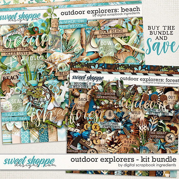 Outdoor Explorers Kit Bundle by Digital Scrapbook Ingredients