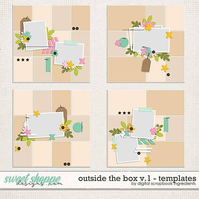 Outside The Box Templates Vol.1 by Digital Scrapbook Ingredients
