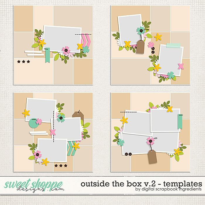 Outside The Box Templates Vol.2 by Digital Scrapbook Ingredients