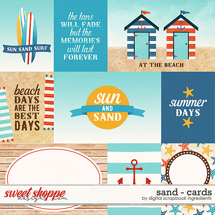 Sand | Cards by Digital Scrapbook Ingredients