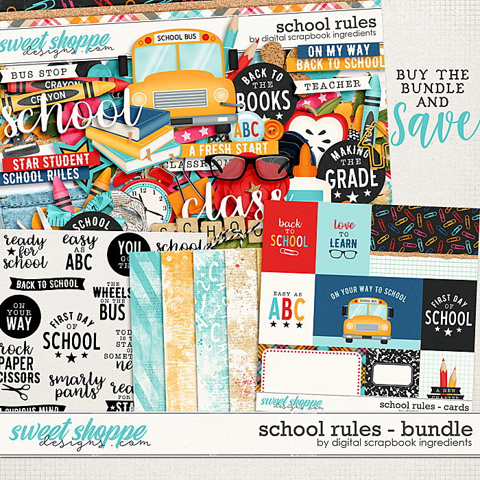 School Rules Bundle by Digital Scrapbook Ingredients