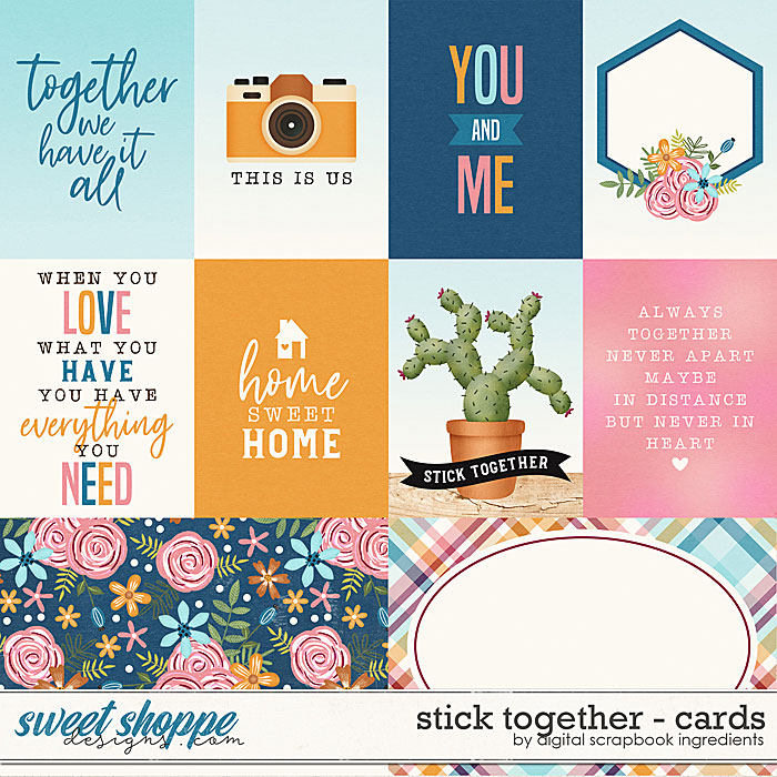 Stick Together | Cards by Digital Scrapbook Ingredients Stick Together | Cards by Digital Scrapbook Ingredients